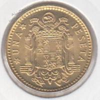 Испания 1 песета 1975(78г.) КМ#806 UNC алюминий-бронза 3,5гр. 21мм. (арт81)