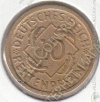 21-13 Германия 10 рейхспфеннигов 1924г. КМ # 40 А алюминий-бронза 4,05гр. 21мм