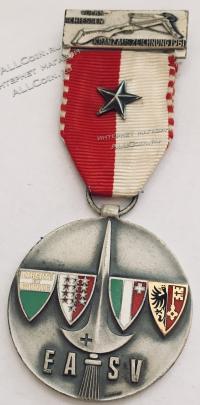 #350 Швейцария спорт Медаль Знаки. Народный фестиваль стрельб. 1961 год.
