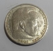 Монета Германия Рейх 2 марки 1938В года. СЕРЕБРО. ОРИГИНАЛ. СОСТОЯНИЕ !!! (2-79) - Монета Германия Рейх 2 марки 1938В года. СЕРЕБРО. ОРИГИНАЛ. СОСТОЯНИЕ !!! (2-79)
