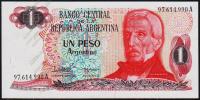 Аргентина 1 песо аргентино 1983-84г. P.311(А2) - UNC