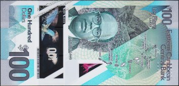 Банкнота Восточные Карибы 100 долларов 2019 года. Р.NEW - UNC - Банкнота Восточные Карибы 100 долларов 2019 года. Р.NEW - UNC
