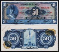 Мексика 50 песо 1963г. P.49o - UNC