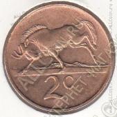 10-169 Южная Африка 2 цента 1988г. КМ # 83 бронза 4,0гр. 22,45мм - 10-169 Южная Африка 2 цента 1988г. КМ # 83 бронза 4,0гр. 22,45мм