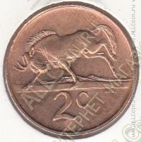 10-169 Южная Африка 2 цента 1988г. КМ # 83 бронза 4,0гр. 22,45мм