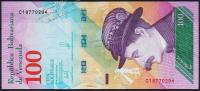 Банкнота Венесуэла 100 боливаров 15.01.2018 года. P.NEW - UNC