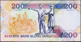 Банкнота Вануату 200 вату 1995 года. P.8в - UNC - Банкнота Вануату 200 вату 1995 года. P.8в - UNC