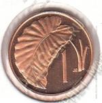 2-111 Острова Кука 1 цент 1973 г. KM# 1 PROOF   