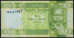 Южный Судан 10 пиастров 2011г. Р.2 UNC