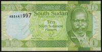 Южный Судан 10 пиастров 2011г. Р.2 UNC