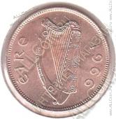 6-127 Ирландия 1/2 пенни 1966 г. KM# 10 UNC Бронза 5,67 гр. 25,5 мм. - 6-127 Ирландия 1/2 пенни 1966 г. KM# 10 UNC Бронза 5,67 гр. 25,5 мм.