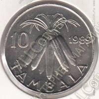 20-141 Малави 10 тамбала 1989г. КМ # 10.2а UNC медно-никелевая 5,7гр. 23,6мм