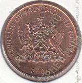 16-162 Тринидад и Тобаго 5 центов 2008г. КМ # 30 бронза 3,31гр. 21,2мм - 16-162 Тринидад и Тобаго 5 центов 2008г. КМ # 30 бронза 3,31гр. 21,2мм