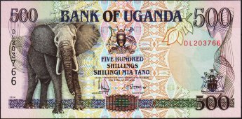 Банкнота Уганда 500 шиллингов 1994 года. P.35а(1) - UNC - Банкнота Уганда 500 шиллингов 1994 года. P.35а(1) - UNC