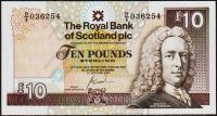 Шотландия 10 фунтов 2001г. P.353в(2) - UNC