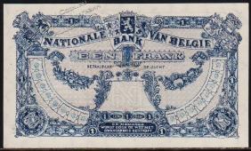 Бельгия 1 франк 04.05.1922г. Р.92(3) - UNC - Бельгия 1 франк 04.05.1922г. Р.92(3) - UNC