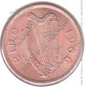 6-126 Ирландия 1 пенни 1966 г. KM# 11 Бронза 9,45 гр. 30,9 мм.  - 6-126 Ирландия 1 пенни 1966 г. KM# 11 Бронза 9,45 гр. 30,9 мм. 