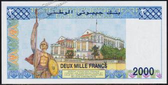 Джибути 2000 франков 1997г. P.40 UNC  - Джибути 2000 франков 1997г. P.40 UNC 