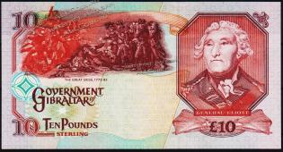 Банкнота Гибралтар 10 фунтов 2006 года. P.32 UNC - Банкнота Гибралтар 10 фунтов 2006 года. P.32 UNC
