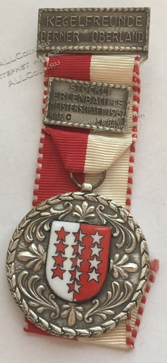 #153 Швейцария спорт Медаль Знаки  