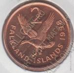Фолклендские Острова 2 пенни 1998г. КМ#3а UNC (арт115)