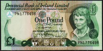 Ирландия Северная 1 фунт 1979г. P.247в - UNC - Ирландия Северная 1 фунт 1979г. P.247в - UNC