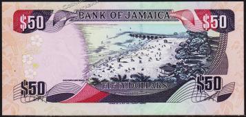 Ямайка 50 долларов 2002г. P.79с - UNC - Ямайка 50 долларов 2002г. P.79с - UNC