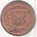 23-143 Доминикана 1 сентаво 1942г. КМ # 17 бронза 3,11гр. 19мм