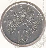 22-125 Ямайка 10 центов 1987г. КМ # 47 медно-никелевая 5,65гр. 23,6мм