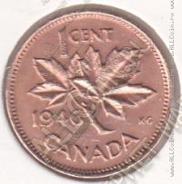 29-100 Канада 1 цент 1946г. КМ # 32 бронза 3,24гр. 19,1мм