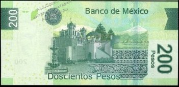 Банкнота Мексика 200 песо 04.04.2014 года. P.125j - UNC "AT" - Банкнота Мексика 200 песо 04.04.2014 года. P.125j - UNC "AT"