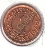 4-6 Маврикий 1 цент 1978г. КМ#31 UNC 