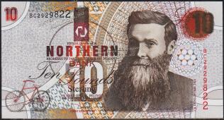 Банкнота Ирландия Северная 10 фунтов 1999 года. P.198в - UNC - Банкнота Ирландия Северная 10 фунтов 1999 года. P.198в - UNC