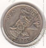 33-150 Филиппины 10 сентаво 1966г. КМ # 188 медь-никель-цинк 2,0гр. 18мм