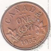 27-157 Канада 1 цент 1935г. КМ # 28 бронза 3,24гр. - 27-157 Канада 1 цент 1935г. КМ # 28 бронза 3,24гр.