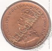 27-157 Канада 1 цент 1935г. КМ # 28 бронза 3,24гр. - 27-157 Канада 1 цент 1935г. КМ # 28 бронза 3,24гр.