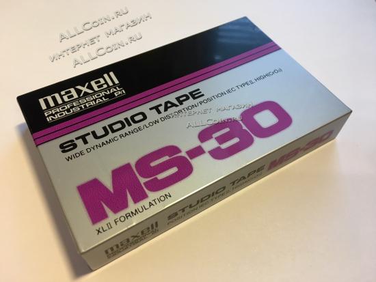 Аудио Кассета MAXELL MS-30 TYPE II / Япония / Новая. Запечатанная. Из Блока.