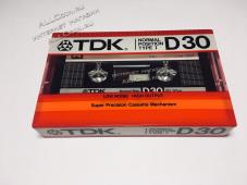 Аудио Кассета TDK D 30 1985 год.  / Япония / - Аудио Кассета TDK D 30 1985 год.  / Япония /