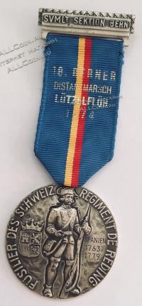#229 Швейцария спорт Медаль Знаки. 18-тый Бернский исторический парад. 1974 год.