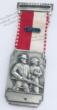 #462 Швейцария спорт Медаль Знаки. Награда. 1967 год.