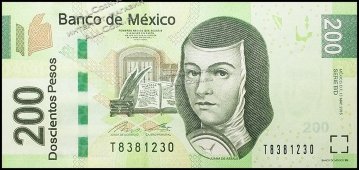 Банкнота Мексика 200 песо 13.05.2015 года. P.125??? - UNC "BD" - Банкнота Мексика 200 песо 13.05.2015 года. P.125??? - UNC "BD"