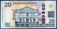 Суринам 20 долларов 2010г. P.164 UNC
