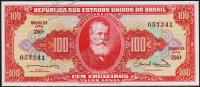 Банкнота Бразилия 100 крузейро 1963 года. P.180 UNC