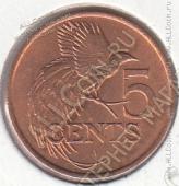 15-149 Тринидад и Тобаго 5 центов 1976г. КМ # 26 UNC бронза 3,25гр. 21,15мм - 15-149 Тринидад и Тобаго 5 центов 1976г. КМ # 26 UNC бронза 3,25гр. 21,15мм