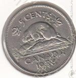 23-46 Канада 5 центов 1938г. КМ # 33 никель 4,5гр. 21,2мм