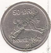 26-1 Норвегия 50 эре 1962г. КМ # 408 медно-никелевая 4,8гр. 22мм - 26-1 Норвегия 50 эре 1962г. КМ # 408 медно-никелевая 4,8гр. 22мм