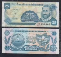 Никарагуа 25 центаво 1991г. P.170 UNC
