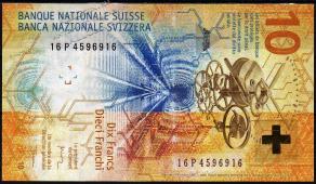 Швейцария 10 франков 2016г. P.NEW - UNC (1) - Швейцария 10 франков 2016г. P.NEW - UNC (1)