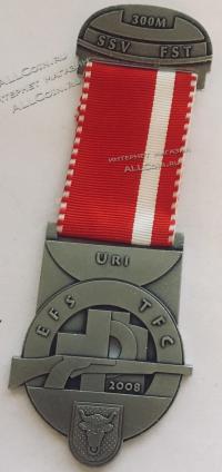 #315 Швейцария спорт Медаль Знаки. Стрельбы с 300м в округе Ури. 2008 год.