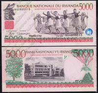 Руанда 5000 франков 1998г. P.28 UNC